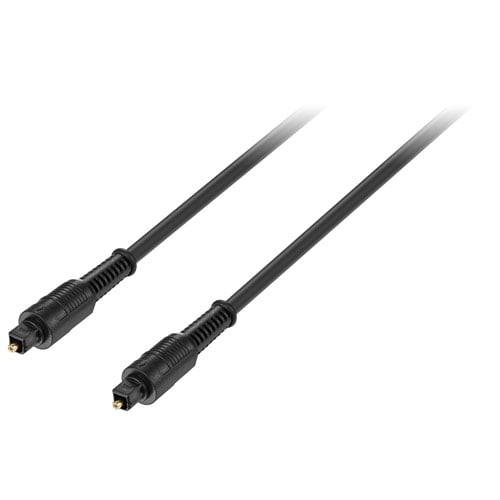 Insignia 1.8m (6 ft.) Digital Optical Audio Cable, Toslink SPDIF Cable for Soundbar, TV, Home Theatre – Black