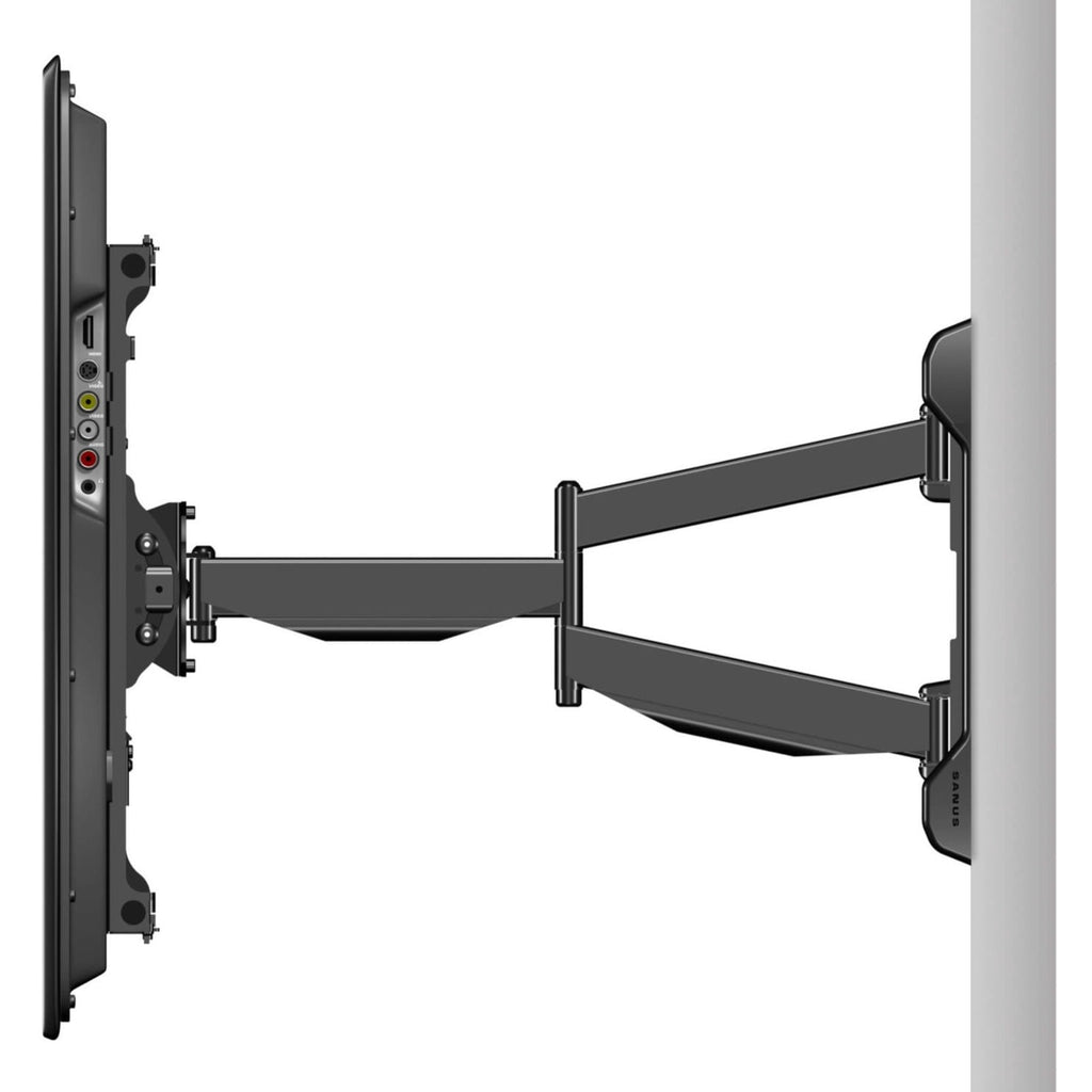 SANUS Full-Motion Wall Mount for TV, Black