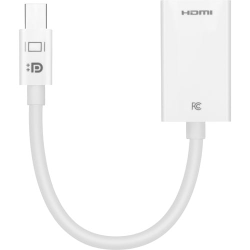 Best Buy Essentials Mini DisplayPort to HDMI Adapter (BE-PAMDHD-C) – Mini DP to HDMI Converter, 1080p Video Output, Plug-and-Play, Black
