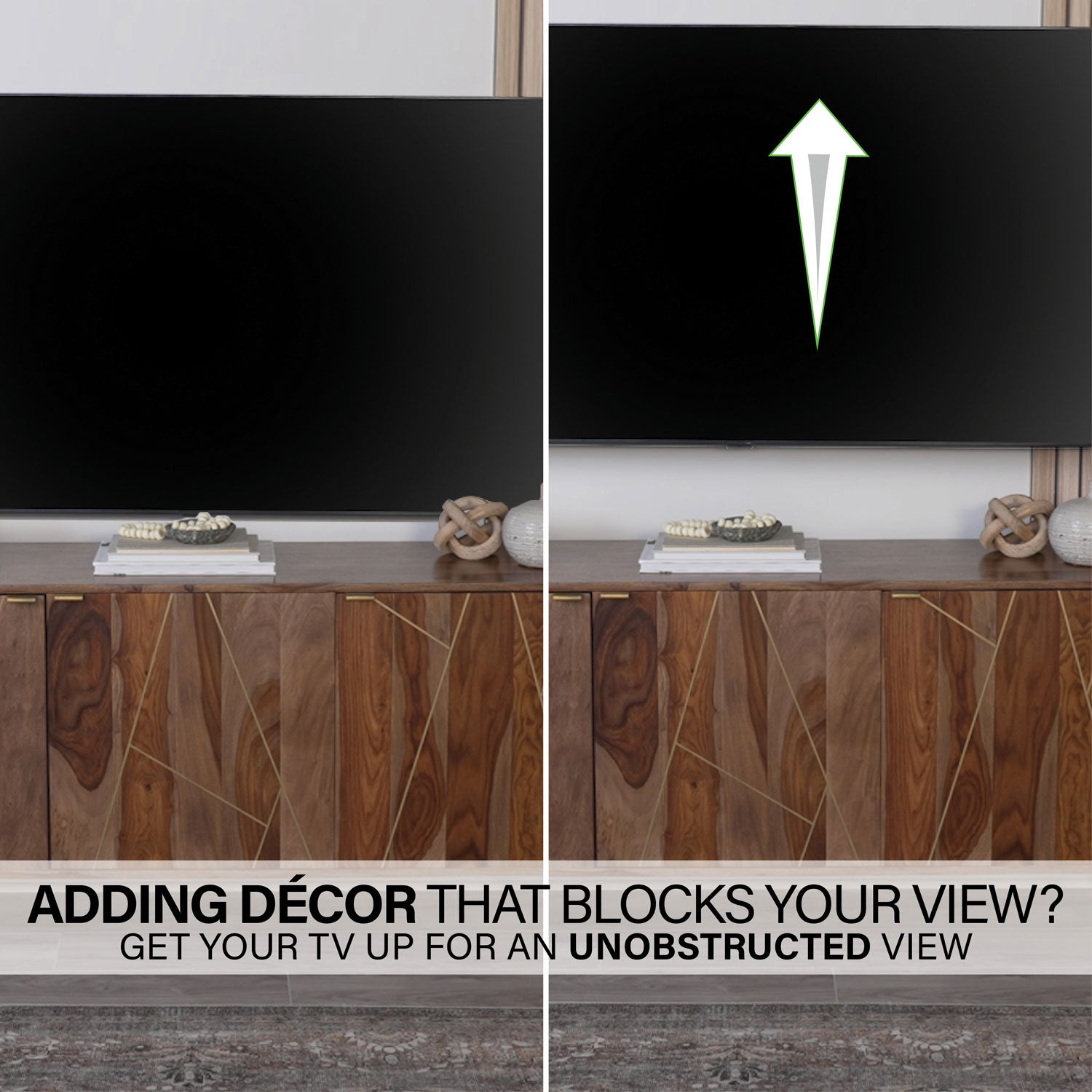 SANUS Elite Advanced Full Motion 4D + Shift TV Wall Mount for 32"–65" TVs, Swivel, Tilt, Extendable, Black (BMF522-B3)