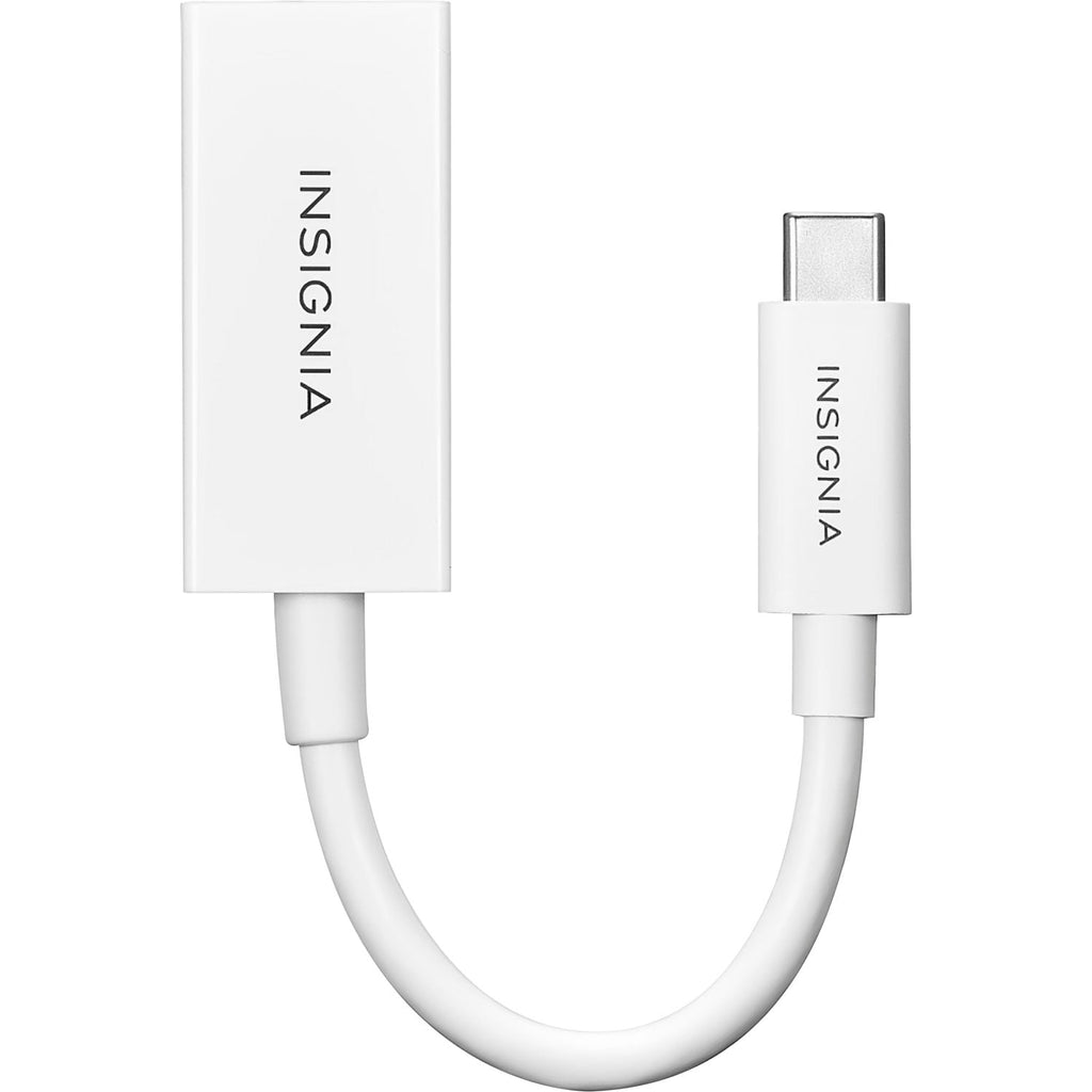 Insignia USB-C to DisplayPort Adapter, Supports 4K Video Output, Black