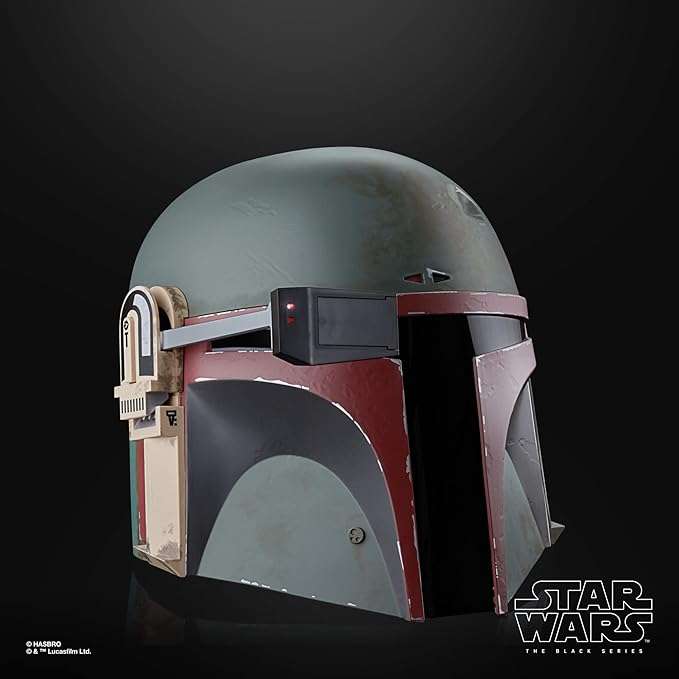 Star Wars The Black Series Boba Fett Re-Armored Premium Electronic Helmet – Life-Size Prop Replica