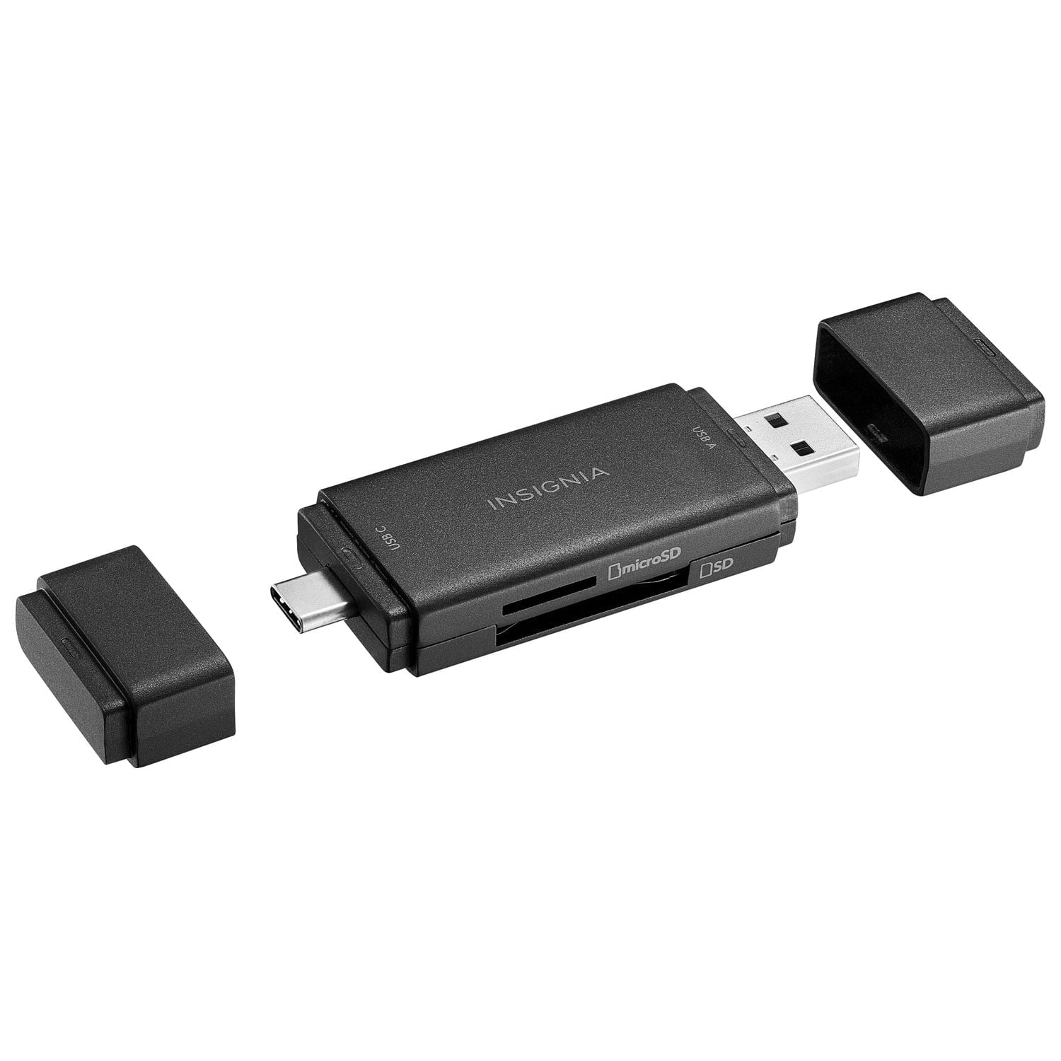Insignia USB-C/USB 3.0 to SD/MicroSD Memory Card Reader