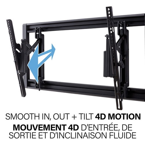 SANUS Fixed TV Wall Mount for 32"–80" TVs, Low-Profile Design, Durable Steel, Black (BLL2-B3)