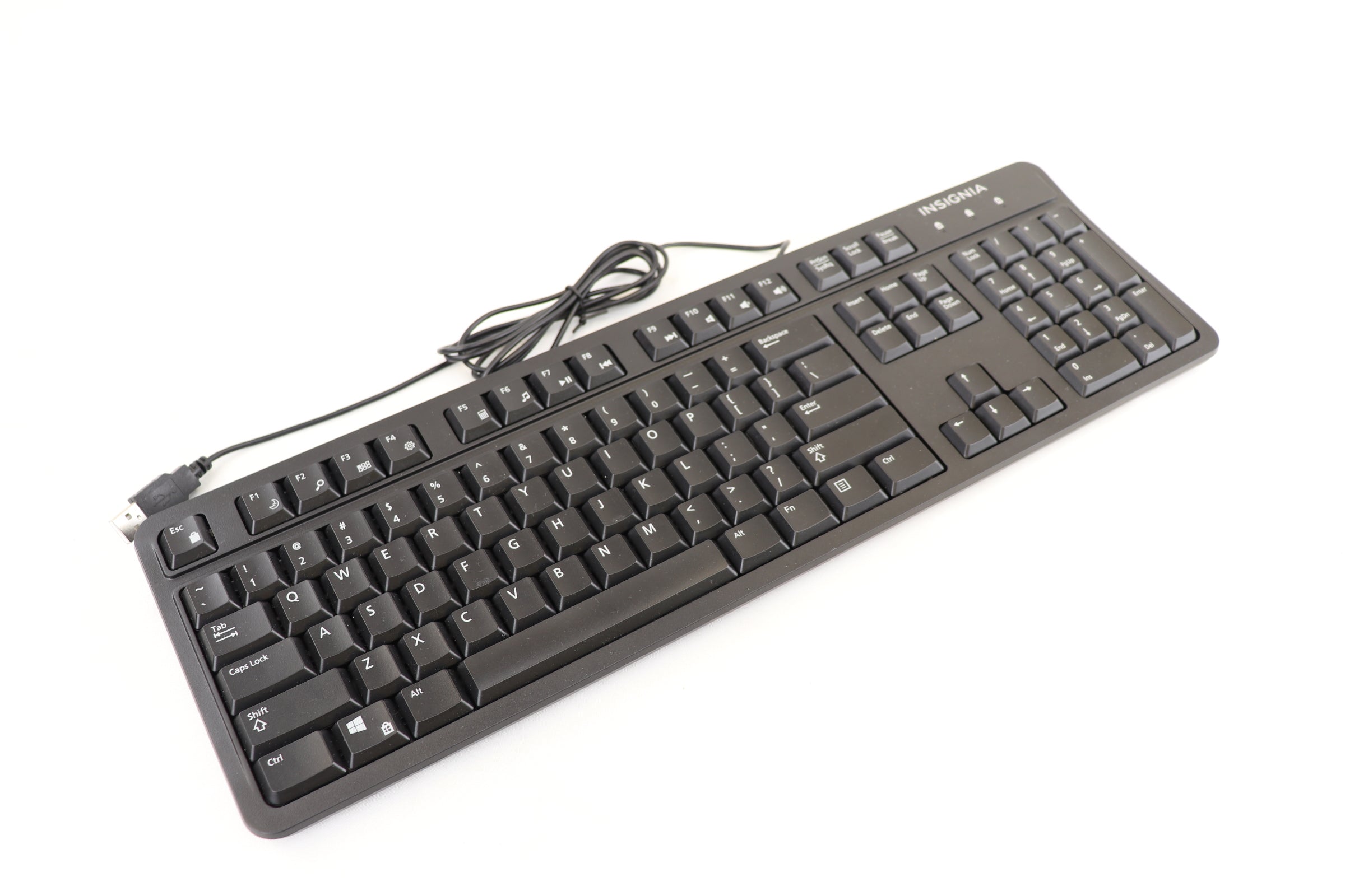 Insignia Wired Keyboard, Black, English