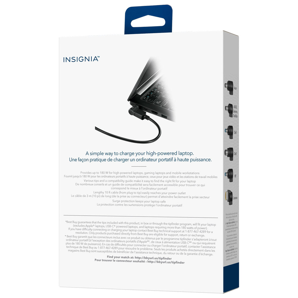 Insignia 180W Laptop Power Adapter – NS-PWL9180-C