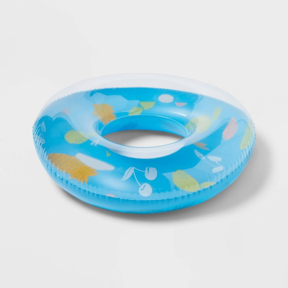 Sun Squad 36" Inflatable Swim Tube – Durable PVC Pool Float Ring for Kids, Teens & Adults, Assorted Summer Water Float