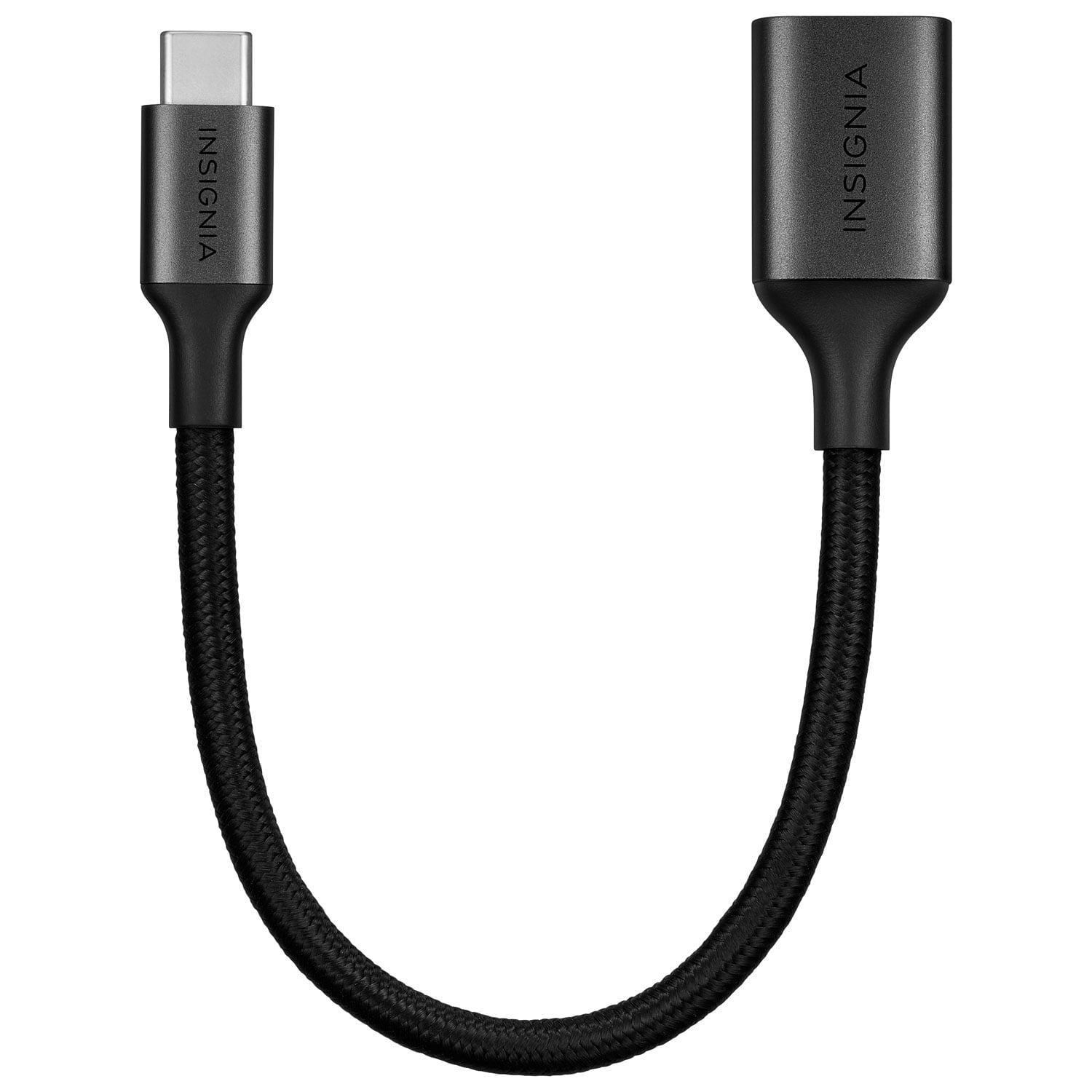 Insignia USB-C to USB Adapter - Black, USB Type C 5 Gbps High-Speed