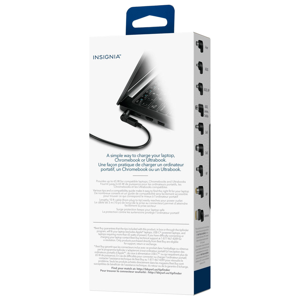Insignia 65W Laptop Power Adapter – NS-PWL965-C