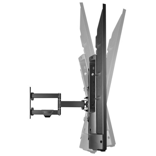 Best Buy Essentials Full Motion TV Wall Mount for 19"–50" TVs, Swivel, Tilt, Extendable, Black (BE-MSFM-C)