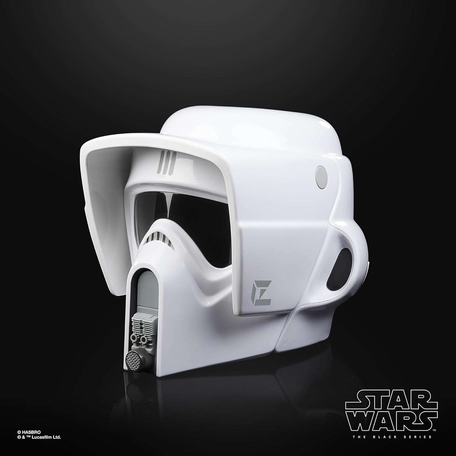 Star Wars The Black Series Scout Trooper premium electronic helmet replica with sound effects and life-size design