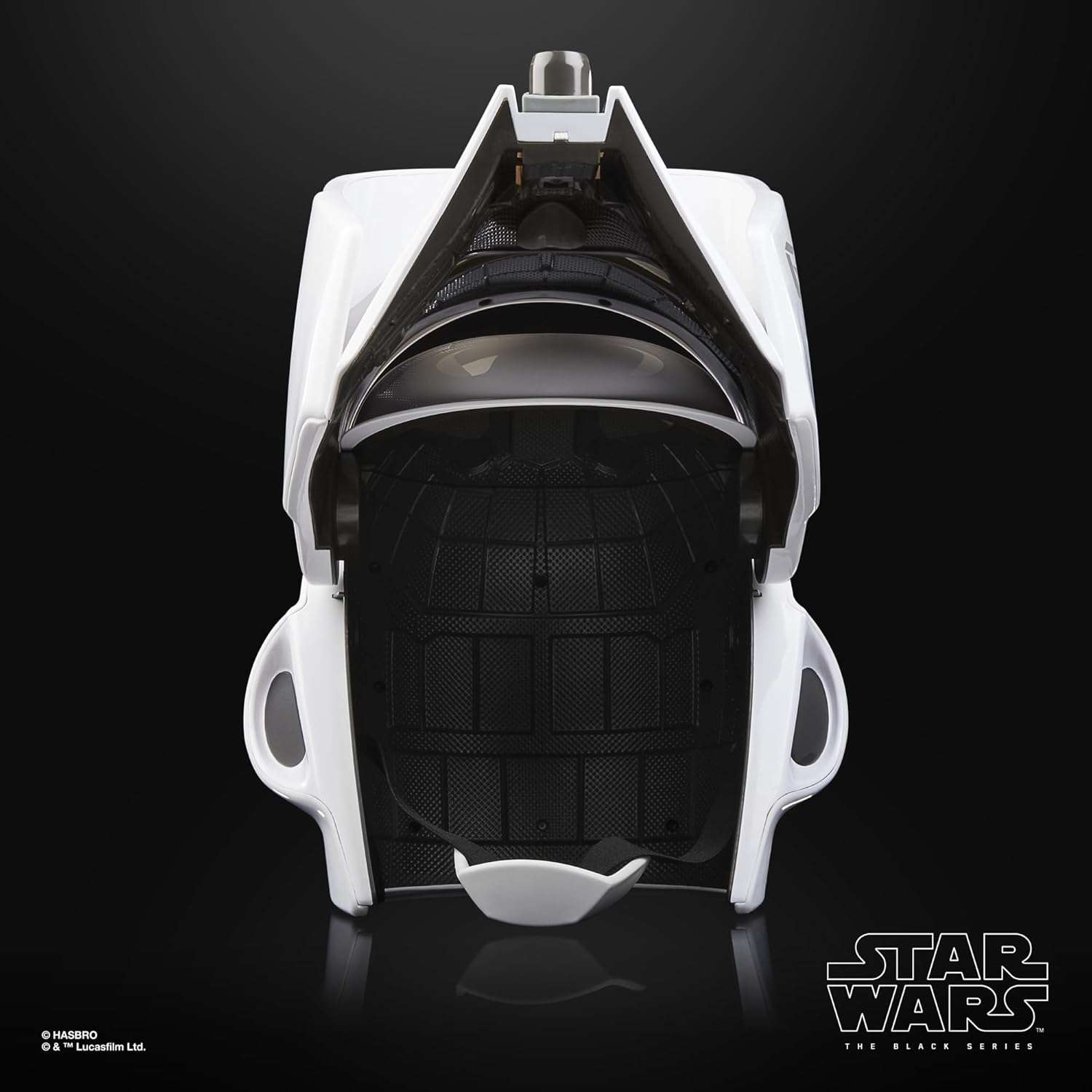 Star Wars The Black Series Scout Trooper premium electronic helmet replica with sound effects and life-size design