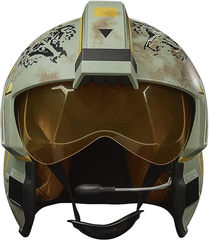 STAR WARS The Black Series Trapper Wolf Electronic Helmet – The Mandalorian Collectible Roleplay (Full Scale, Lights & Sounds)